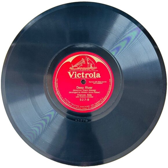 Frances Alda By The Waters Of Minnetonka 10 Inch Shellac 78 RPM Victrola 527 VTG - Picture 3 of 4